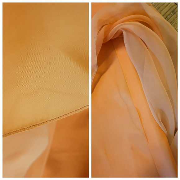 Vintage Chiffon Prairie Maxi Dress with Lace Trim - Picture 12 of 12